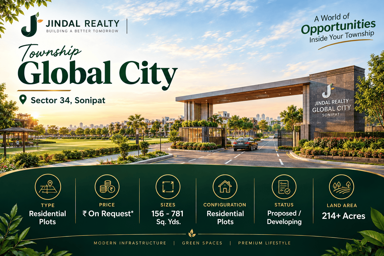 Jindal Realty Township Global City Sonipat